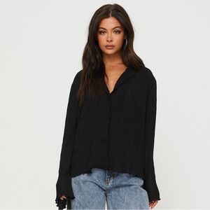 Princess Polly Black Selma Top